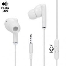 Fone de Ouvido P3 Intra Auricular Atende Chamada Premium Sound com Microfone YLFS-SSIP4G - Branco